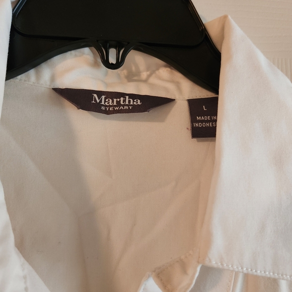 Martha Stewart White Tunic Blouse - Picture 2 of 6